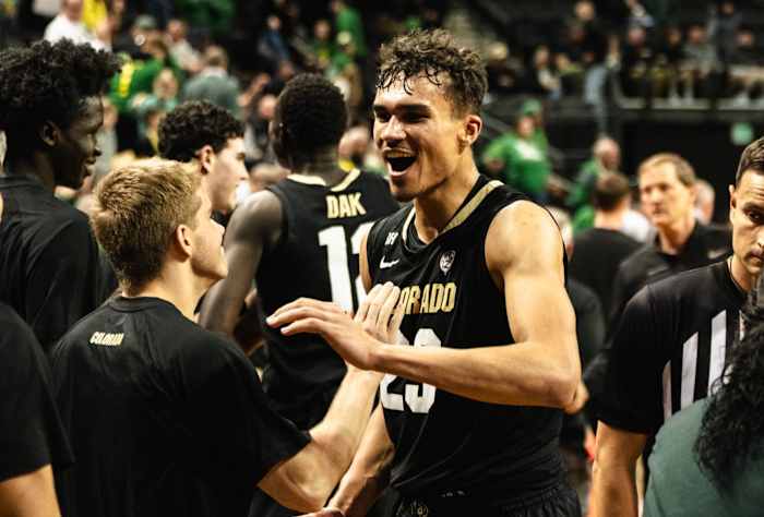 Tristan da Silva celebrates win over Oregon